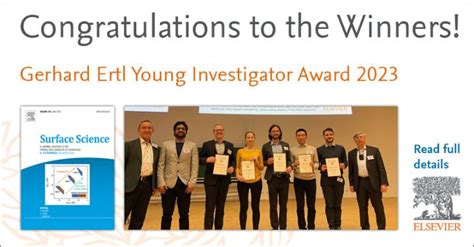 Elsevier Physics On Twitter Gerhard Ertl Young Investigator Award