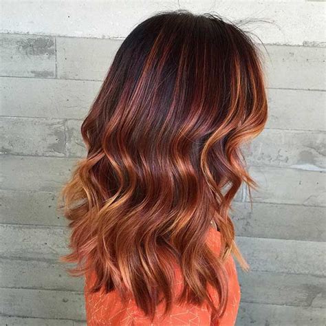 24 Stunning Copper Balayage Hair Ideas