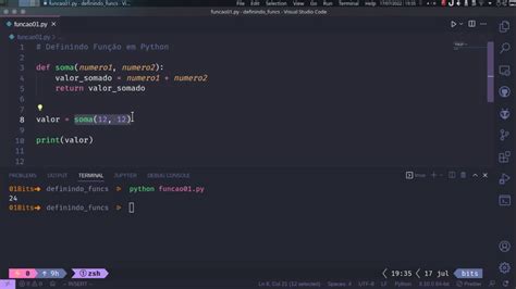 Criando Fun Es Em Python E Retornando Valores Youtube
