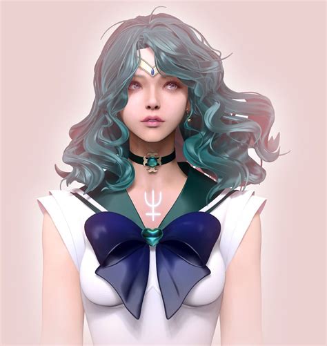 ArtStation - Sailor Neptune Fan art, mina kim Sailor Neptune, Sailor Moon, Romance Comics, Usagi ...