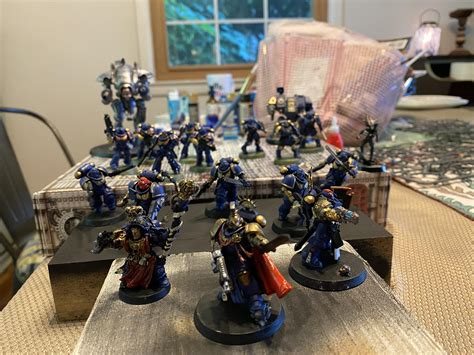 I FINALLY finished my Custom Space Marine Chapter (took me about two