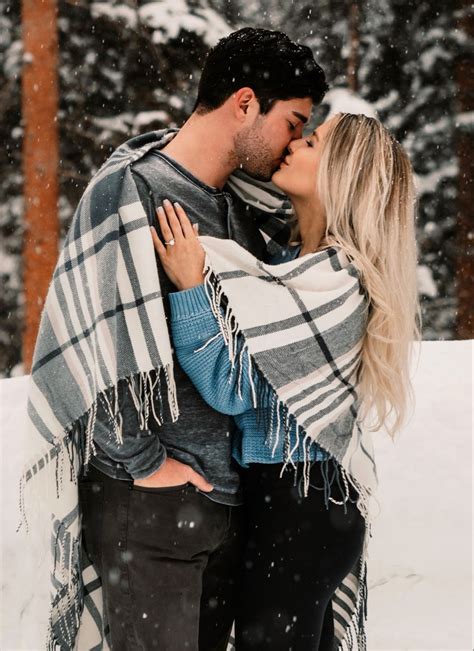 Winter Engagement Photos Engagement Photo Poses Winter Engagement