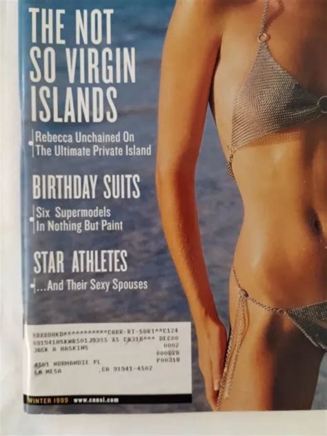 Vintage Sports Illustrated Winter Rebecca Romijn Swimsuit Issue