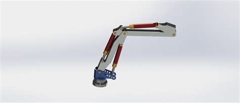 HYDRAULIC ARM ASSEMBLY | 3D CAD Model Library | GrabCAD