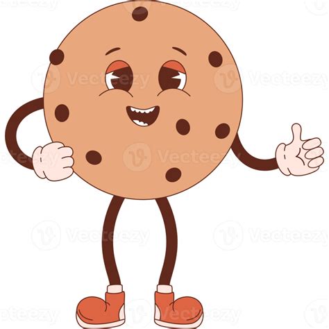 Chocolate Chip Cookie Character Png