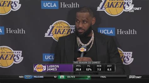 Lebron James Postgame Interview Los Angeles Lakers Beat Utah Jazz 101