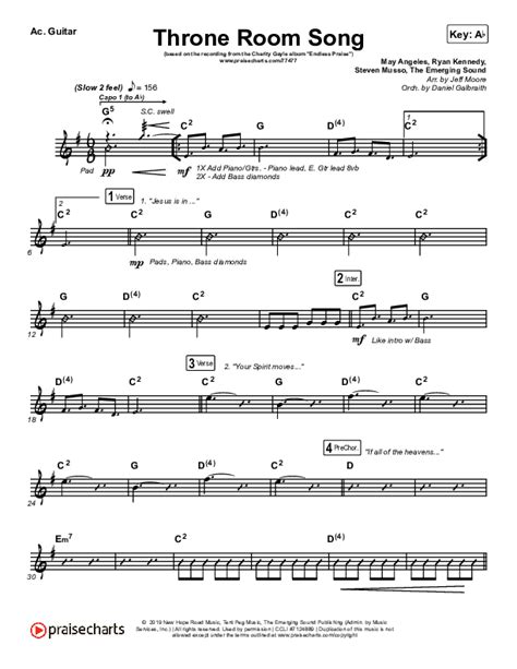 Throne Room Song Acoustic Guitar Sheet Music Pdf Charity Gayle