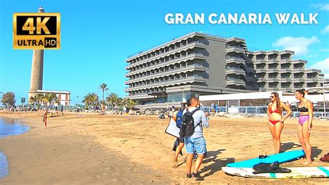 Gran Canaria Maspalomas December 30 2020 😍🏄‍♂️ Beach And Promenade