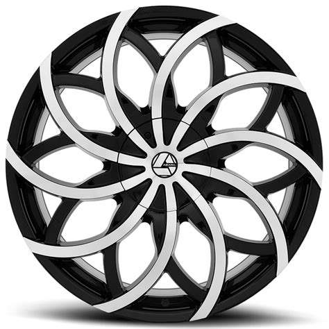 Azara Wheels Aza Gloss Black Machined Rims Aza