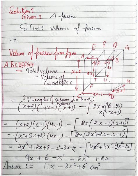 Solved The Diagram Shows A Prism Diagram Not Accurately Drawn All