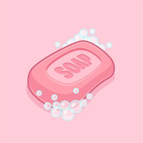 Premium Vector Simple Pink Soap Vector Design Bathe Illustration