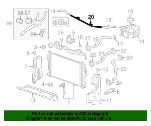 12638449 GM Engine Coolant Air Bleed Pipe GM Parts Store