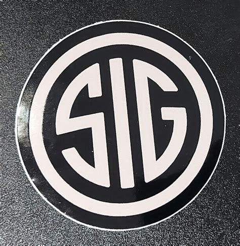 New Sig Sauer Logo Vinyl Sticker Decal Black Grelly Usa