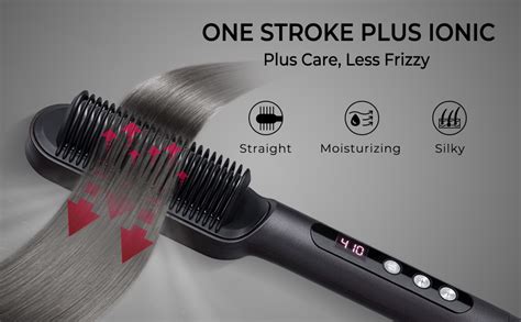 Tymo Ring Plus Ionic Hair Straightener Comb Hair Straightening Brush