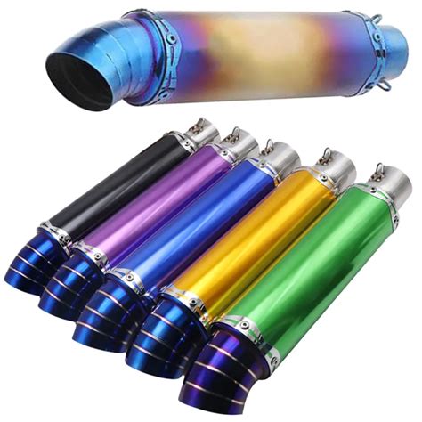 Mm Universal Moto Exhaust Muffler Pipe Canister Pipe Ekzos Muffler