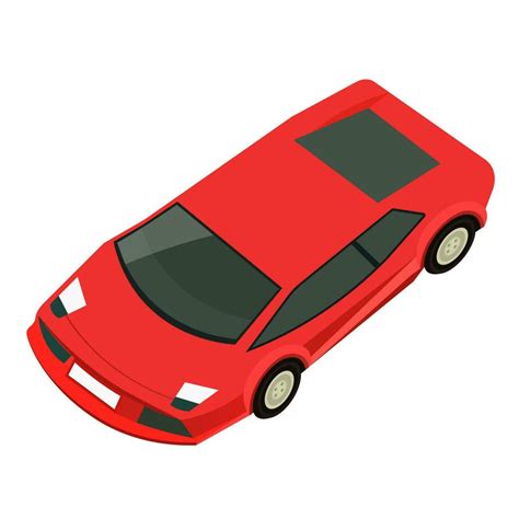 D Red Car Isolated On White Background Vector Art At Vecteezy