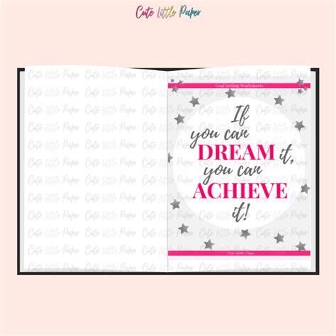 Goal Setting Sheets Printable Template, Editable PDF - Etsy