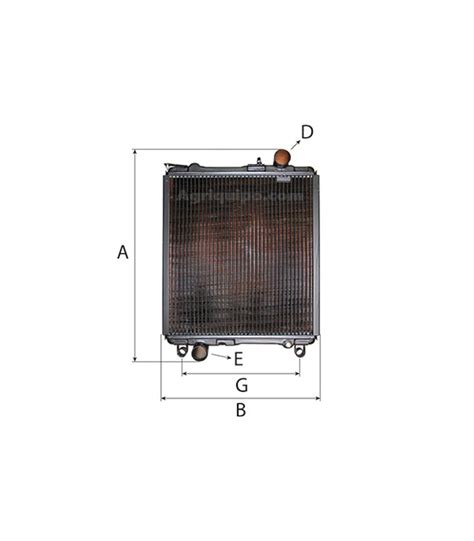 Radiador De Agua Para Tractor John Deere S 50 4cil