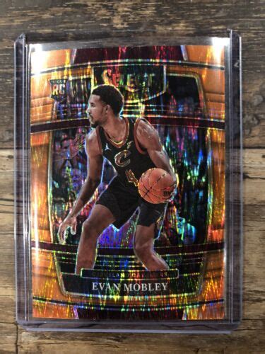 2021 22 Panini Select Evan Mobley Orange Flash Prizm Concourse RC 5