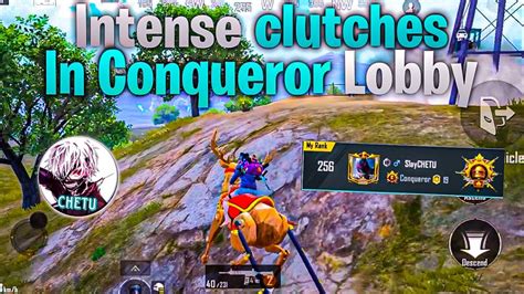 Intense Clutches 🔥 Best 1vs4 Clutches In Conqueror Bgmi Rank Push Youtube