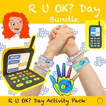 R U Ok Day Activity Pack By Casualcase Teachers Pay Teachers