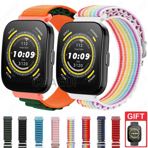 Acessórios De Fita De Nylon Para Huami Amazfit Bip 5 3 U Pro S GTS 4