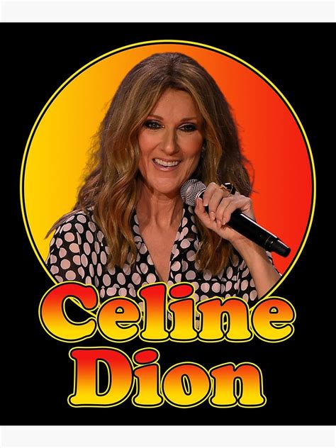 Celine Dion Portrait Fan Art Tribute Poster For Sale By Luciarazo