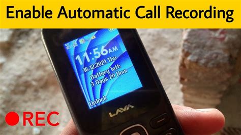 How To Enable Or Disable Automatic Call Recording Setting In Lava