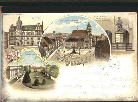 Postkarte Carte Postale Dessau Rosslau Dessau Rathaus Markt X