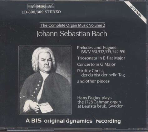 Bach Complete Organ Music Vol 2 Hans Fagius TYQmusic