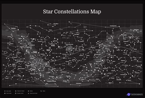 Constellation Map With Stars