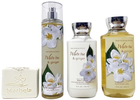 Amazon Bath Body Works White Tea Ginger Trio Gift Set Fine