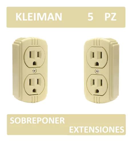 Contacto Doble Sobreponer Extensi N Economico Kleiman Pz En Venta