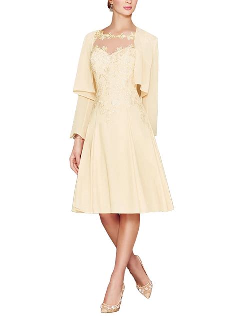 mother of the bride dresses in champagne color - Fashion Professional