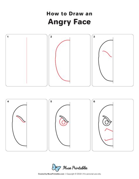 How To Draw Angry Face Step By Step Garcia Drandrus00