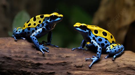 Blue And Yellow Poison Frogs Background Picture Of Dart Frogs