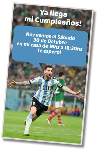 Mejores Invitaciones Messi Whatsapp Digital