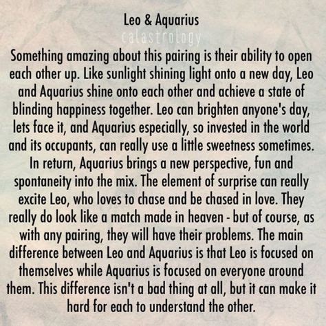 8 Leo and aquarius compatibility ideas | leo and aquarius, aquarius ...