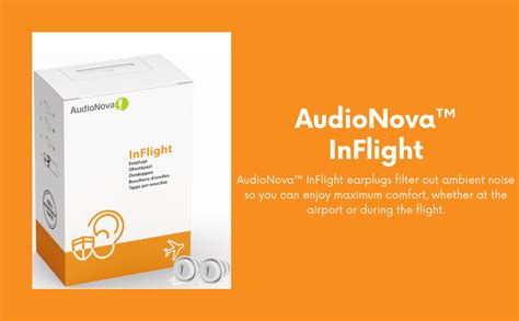 Audionova Inflight Airplane Earplugs Before And During Flight