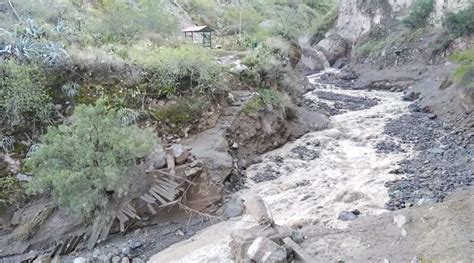 Reportan Perdida De Sembríos Y Vías Afectadas En Caylloma Por Lluvias Radio San Martín 977