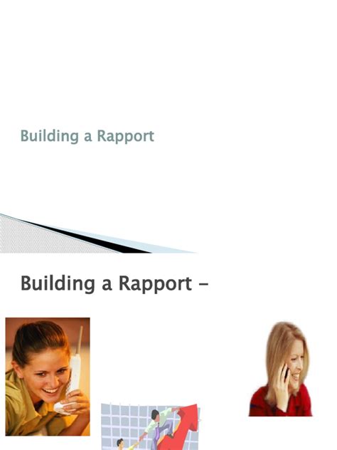 Building A Rapport - Part 1 | PDF | Communication | Human Communication