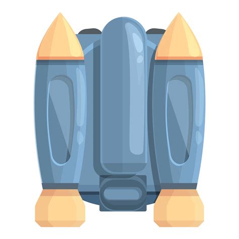 Vector De Dibujos Animados De Icono De Jetpack Profesional Chorro De