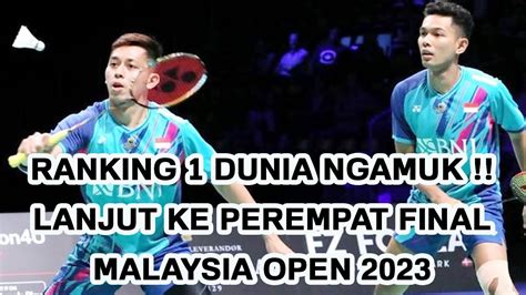 Hasil Day3 Malaysia Open 2023 Singkirkan Jerman Fajar Rian Tembus Ke