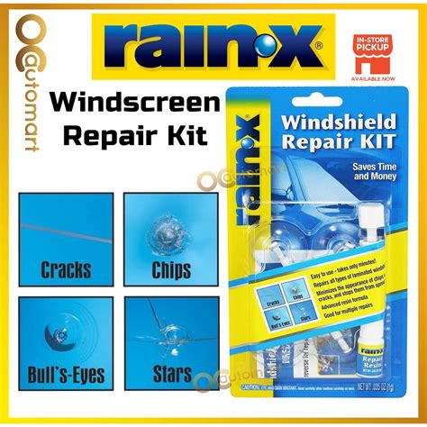 Rain X Windshield Repair Kit Rainx Windscreen Repair Kit Set Crack Chip