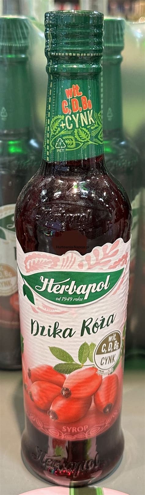 Herbapol Syrop dzika róża 420ml Hurtownia z napojami 1800 produktów