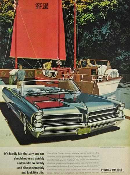 1965 Pontiac Bonneville Convertible Ad Vkaf Vintage Pontiac Ads