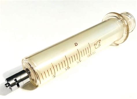 Cc Ml Glass Syringe Luer Lock Tip To Slip Tip Blunt Despensing