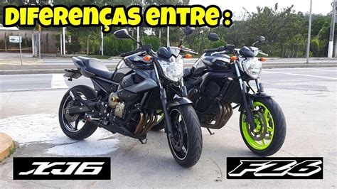 Rodolfinho da Z Diferenças entre FZ6 VS XJ6 YouTube