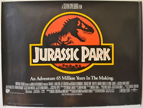 Jurassic Park Original Cinema Movie Poster From