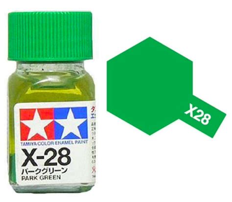 Enamel X 28 Park Green Gloss Tamiya 80028